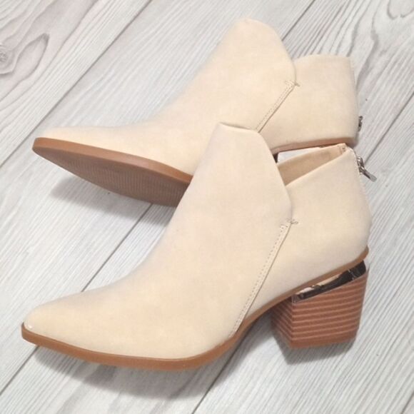 (36-3613)   ZBY Womens Pointed Toe Cut  Ankle Boots Sz 7 - Picture 10 of 13